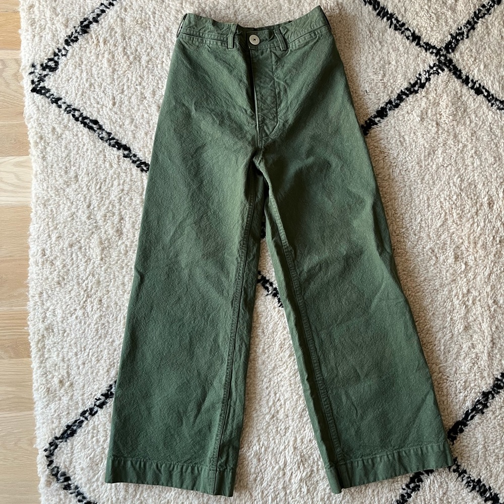 Jesse Kamm Sailor Pants in olive
